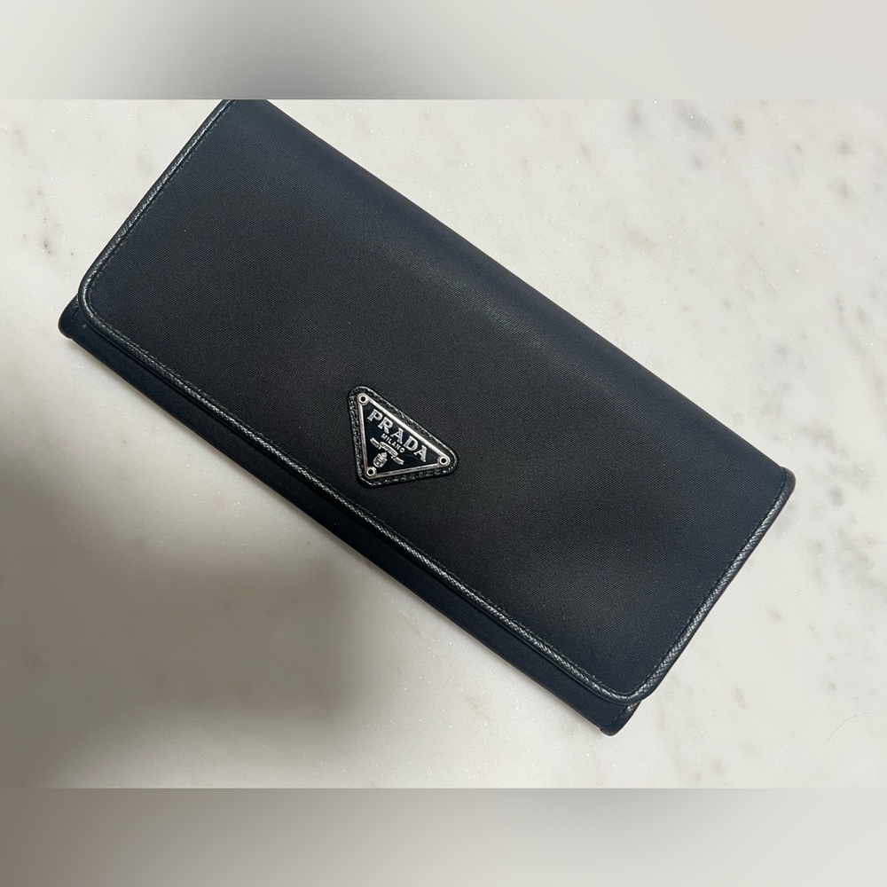 Prada Nylon Continental Wallet